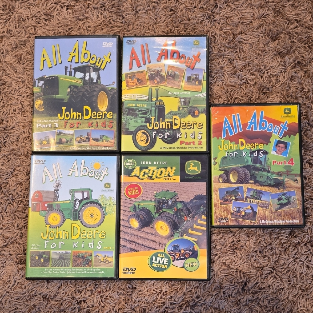 John Deere Kids Toy DVD Collection - Green and Yellow